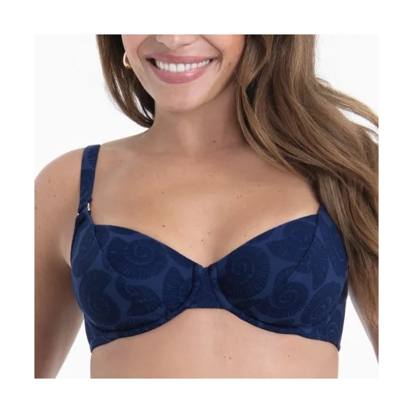 Maillots de bain Rosa Faia Rubina bleu marine haut de bikini préformé