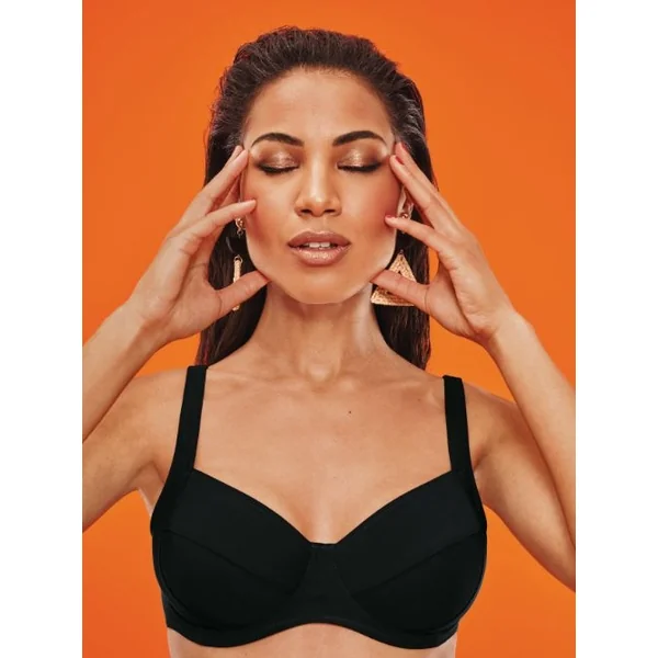 Maillots de bain Rosa Faia Sibel noir soutien-gorge bikini corbeille