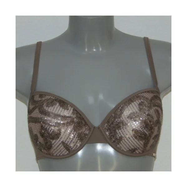 Maillots de bain Sapph Methics Leaves taupe haut de bikini préformé
