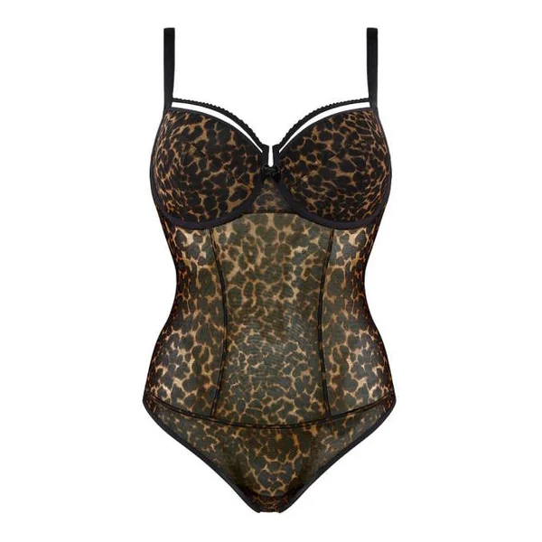 Marlies Dekkers Peekaboo marron/print corselet