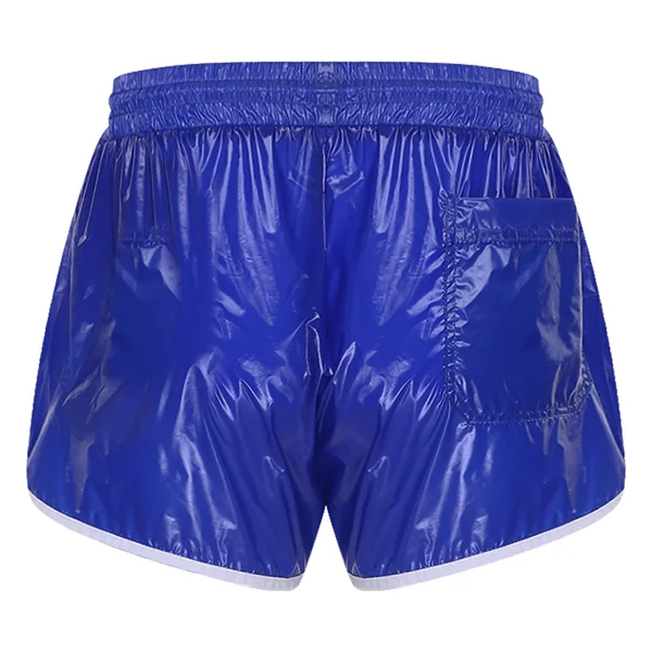 Mens Swimsuit Drawstring Seams Swim Shorts with Pockets Waterpoof Swimming Trunks Shorts Elastic Waistband Swimming Bathing Suit