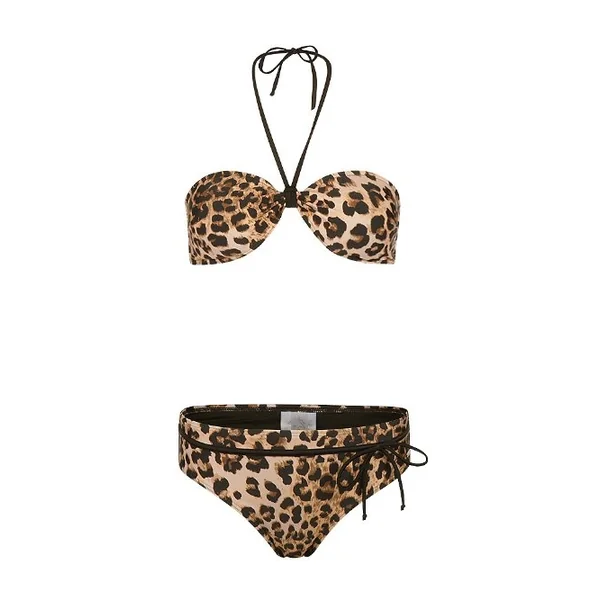 Mila Leopard marron/print set
