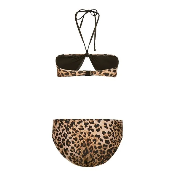 Mila Leopard marron/print set