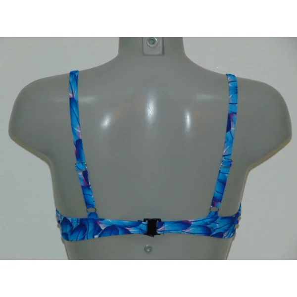 Missya Iris bleu/print haut de bikini préformé