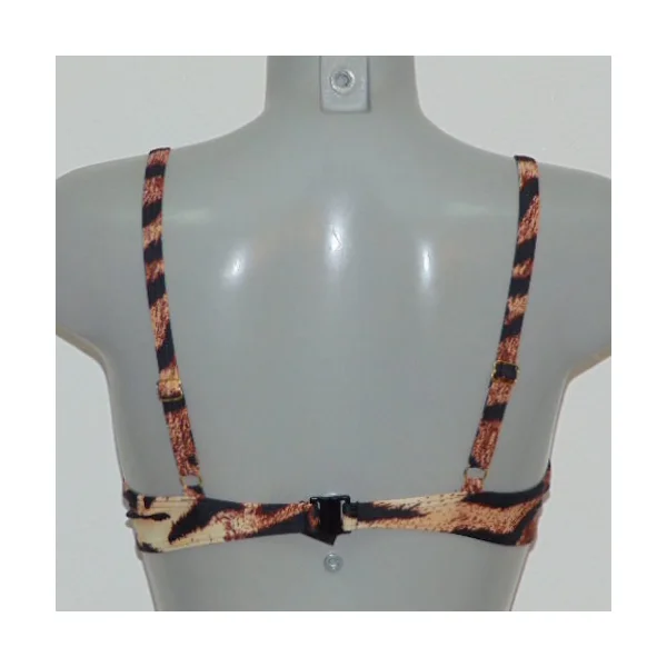 Missya Iris marron/print haut de bikini préformé