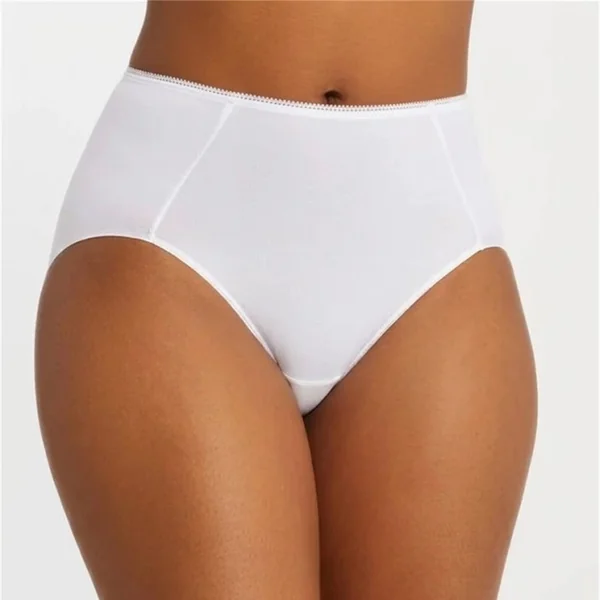 Montelle - Culotte Haute sans couture Antidérapante Blanc Medium