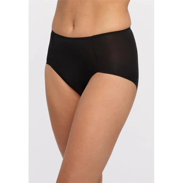 Montelle - Culotte Haute sans couture Antidérapante Noir Medium