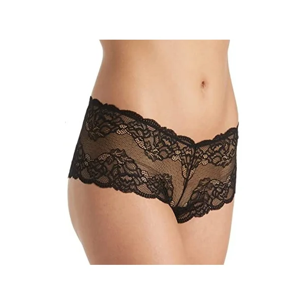 Montelle - Culotte shorty/cheeky en dentelle Noir Medium The Essentials