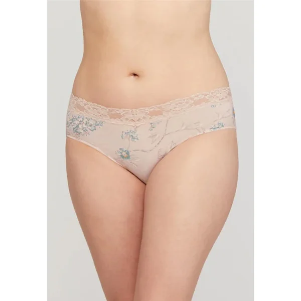 Montelle - Culotte Taille Haute avec bordure en dentelle Floral Tea Medium Intimates Brief
