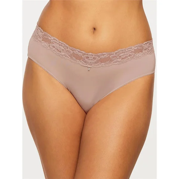 Montelle - Culotte Taille Haute avec bordure en dentelle Moonshell XX-Large Intimates Brief