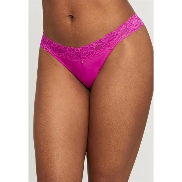 Montelle - Culotte tanga avec taille en dentelle Watermelon Medium