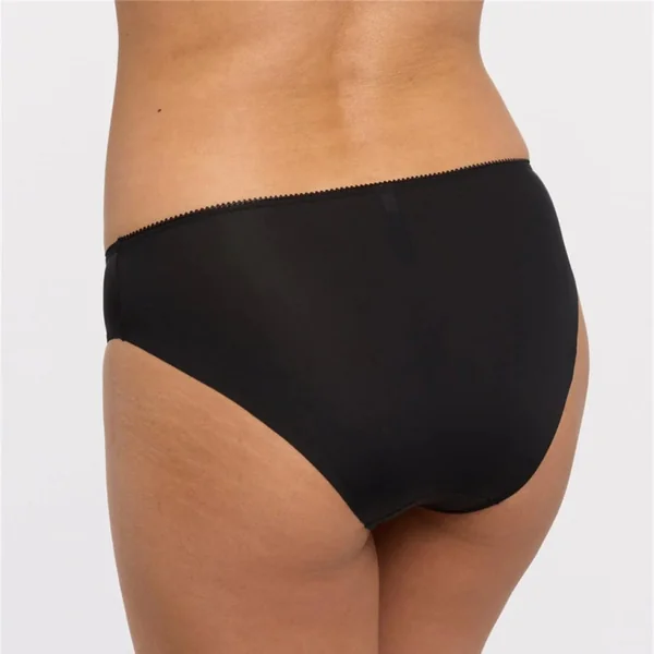 Montelle - Culotte échancréé sans couture Antidérapante Noir Large