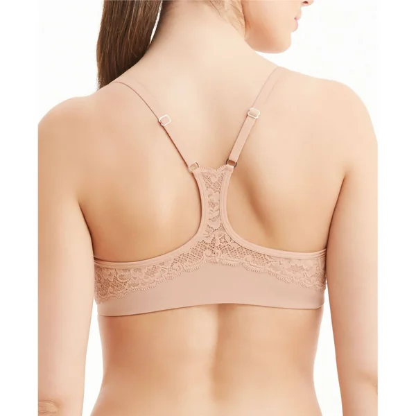 Montelle - Soutien gorge attache en avant avec dos nageur en dentelle 32 (70) B Sable Lace Racer