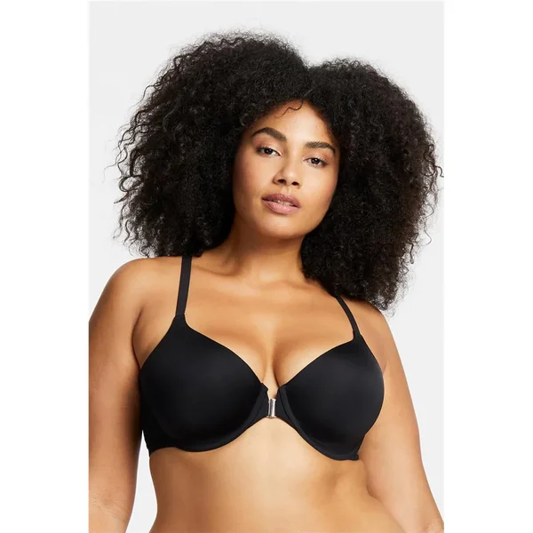 Montelle - Soutien gorge attache en avant avec dos nageur en dentelle 36 (80) D Noir Lace Racer