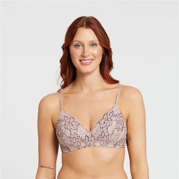 Montelle - Soutien-gorge sans cerceau 32 (70) D Moonshell et pinot Bridgerton