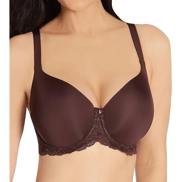 Montelle - Soutien-gorge T-Shirt Enveloppant 42 (95) E Cocoa Pure Plus
