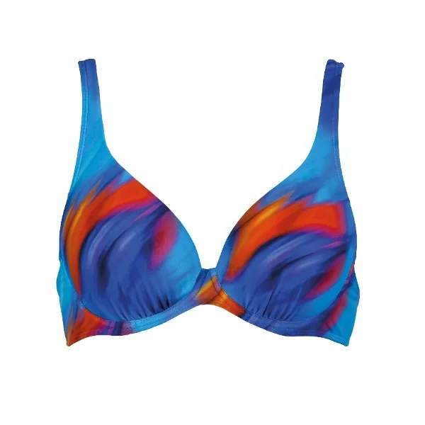 Naturana Badmode Femme bleu haut de bikini préformé