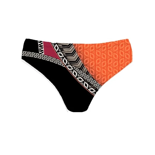 Naturana Badmode Femme noir/orange slip de bikini