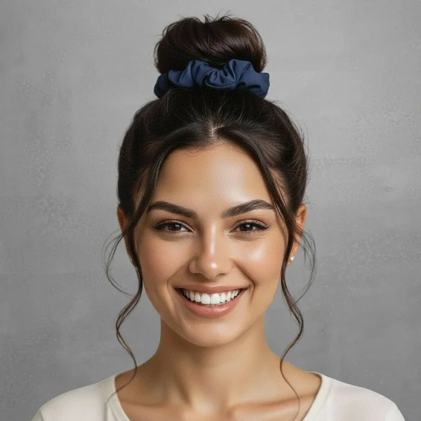 Navy Scrunchie