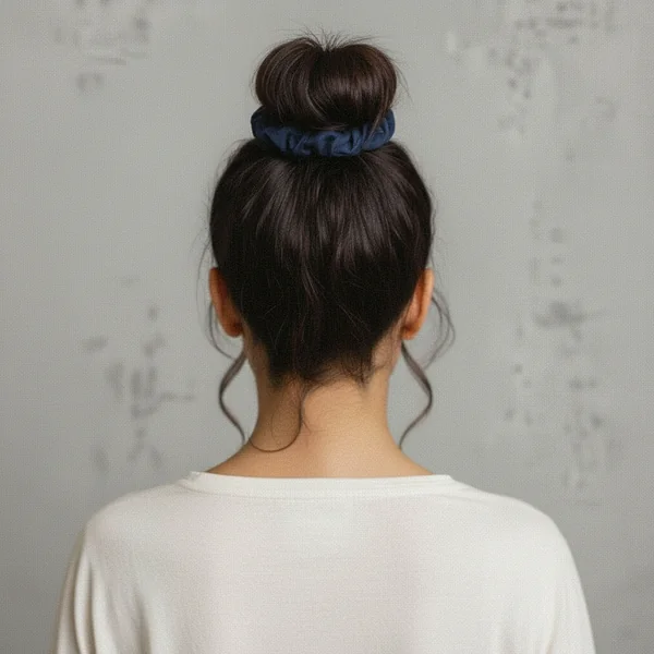 Navy Scrunchie