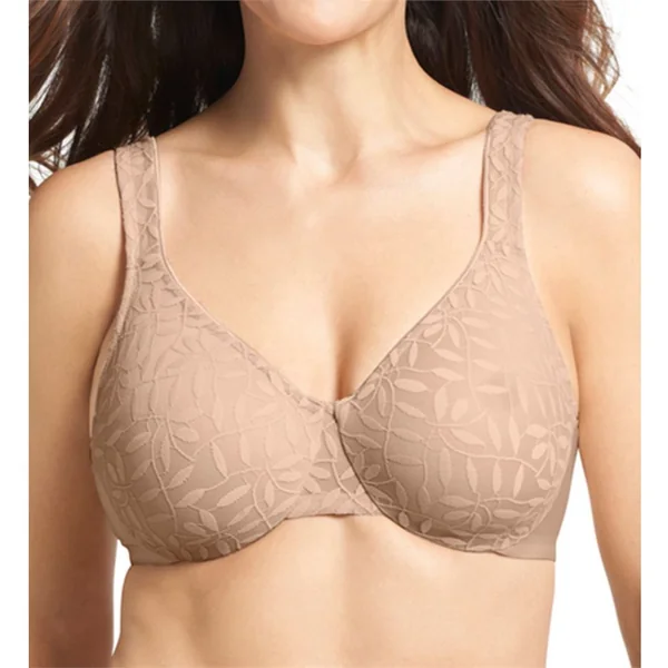 Olga - Sheer Leaves Underwire 36 (80) C Beige