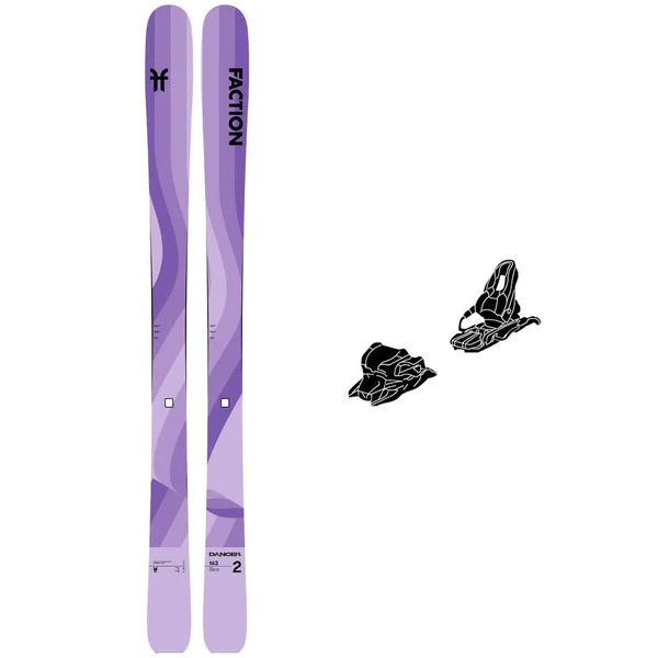 Pack Ski Alpin Dancer 2 Purple + Fix