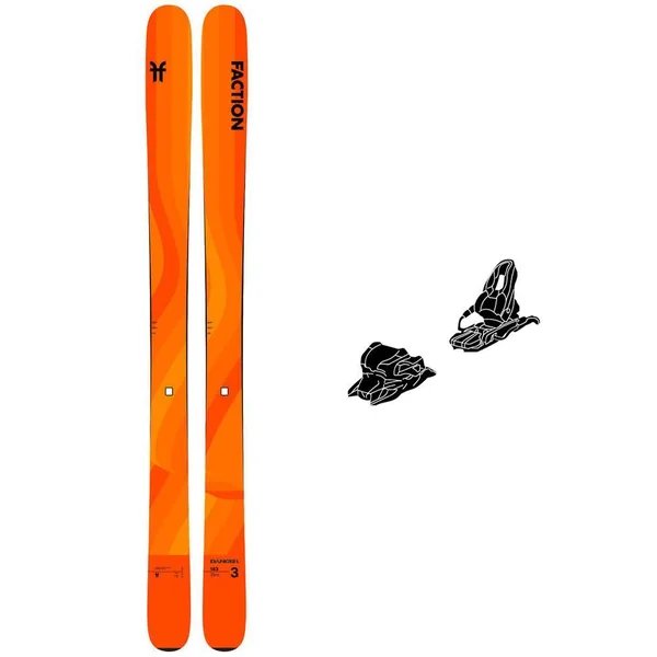 Pack Ski Alpin Dancer 3 Orange + Fix