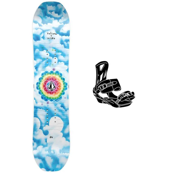 Pack Snowboard Ripper Kids X Volcom + Fix