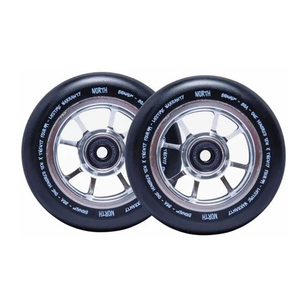 Paire de roues trottinette NORTH Signal Argent 24mm
