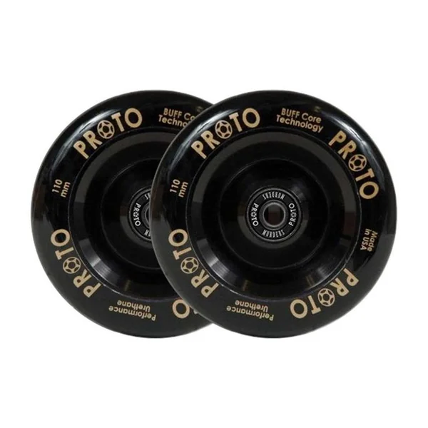 Paire de roues trottinette PROTO Slider Fullcore Noir 110mm