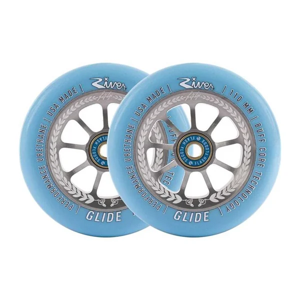 Paire de roues trottinette RIVER WHEELS Glide Juzzy Carter Serenity 110mm