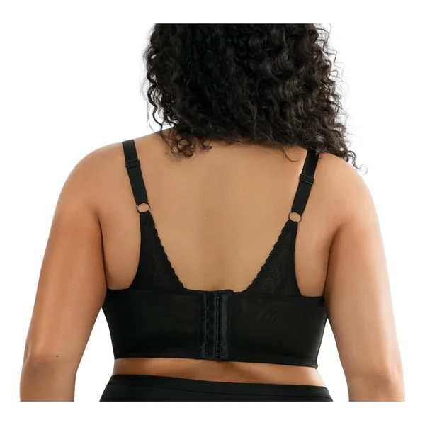 Parfait - Bralette sans cerceau doublé 38 (85) C Noir et Rouge Mia Dot
