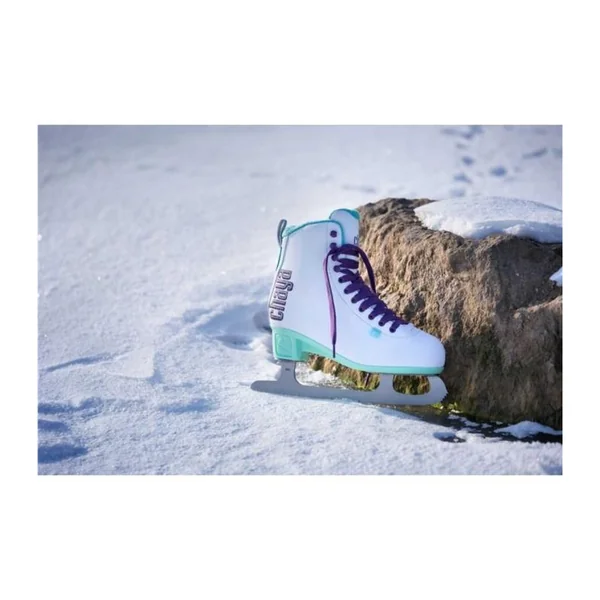 Patins à glace CHAYA Iceblade Sabres 3 Blanc/Turquoise/Violet