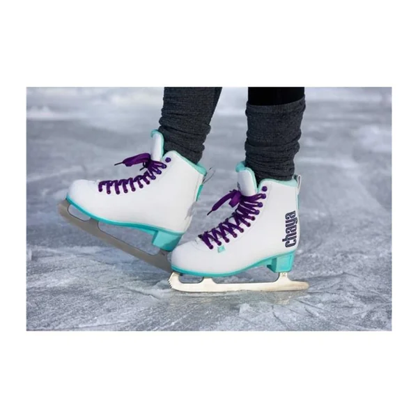 Patins à glace CHAYA Iceblade Sabres 3 Blanc/Turquoise/Violet
