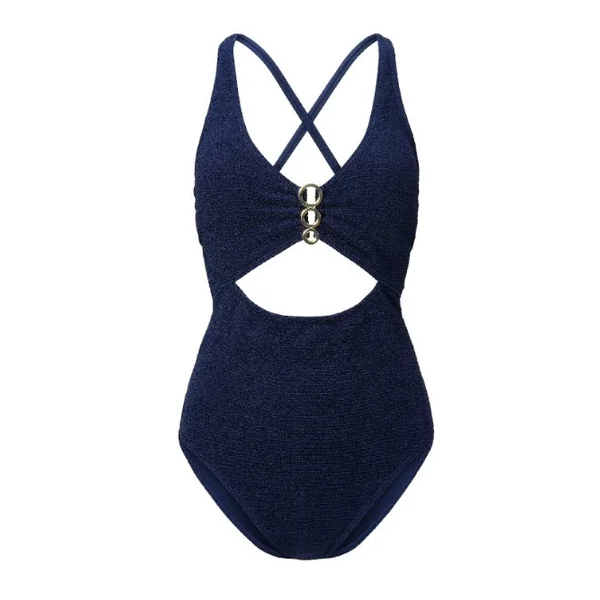 Plage de LingaDore A Touch Of Gold bleu marine maillot de bain