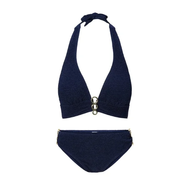 Plage de LingaDore A Touch Of Gold bleu marine set
