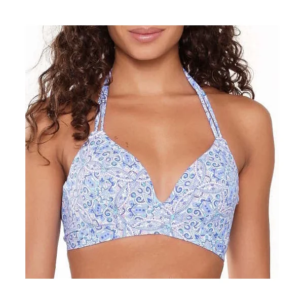 Plage de LingaDore All About The Details bleu/print haut de bikini préformé