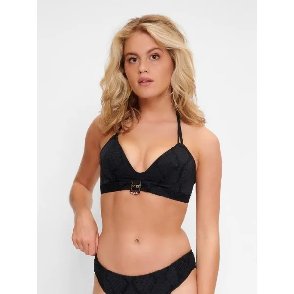 Plage de LingaDore Black Snake noir haut de bikini préformé