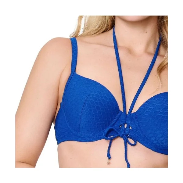 Plage de LingaDore Blue Crush bleu haut de bikini préformé