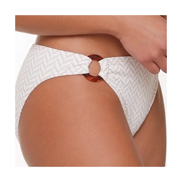 Plage de LingaDore Fishbone ivoire/print slip de bikini