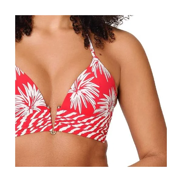 Plage de LingaDore Fresh Flowers rouge haut de bikini préformé