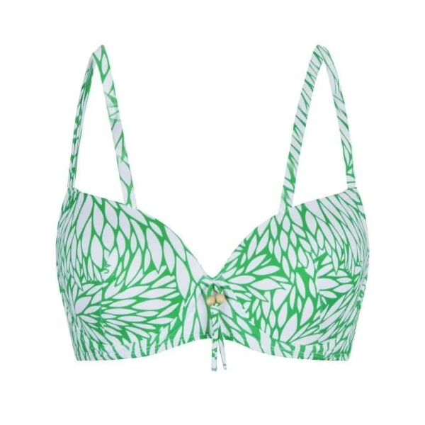 Plage de LingaDore Graminées vert/blanc haut de bikini préformé