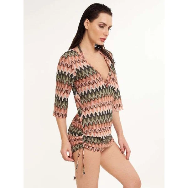 Plage de LingaDore Neva vert/rose tunique