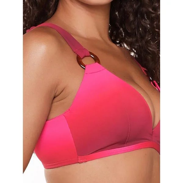 Plage de LingaDore Orchid rouge haut de bikini préformé