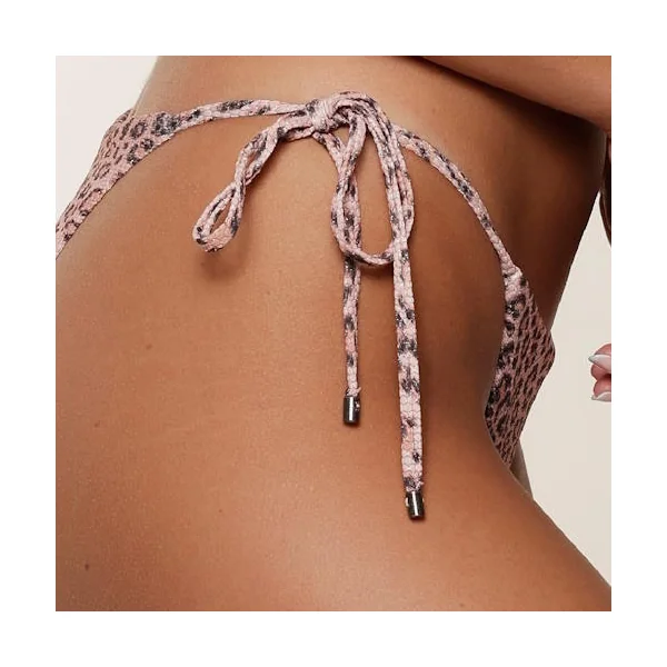 Plage de LingaDore Pink Leopard rose/print slip de bikini
