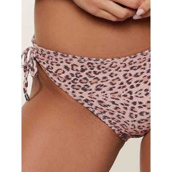 Plage de LingaDore Pink Leopard rose/print slip de bikini