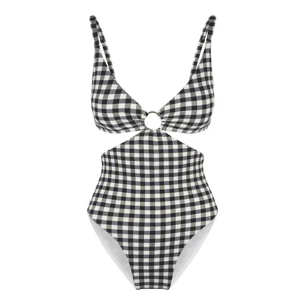 Plage de LingaDore Square Print noir/blanc maillot de bain