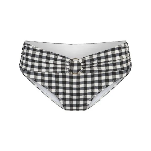Plage de LingaDore Square Print noir/blanc slip de bikini