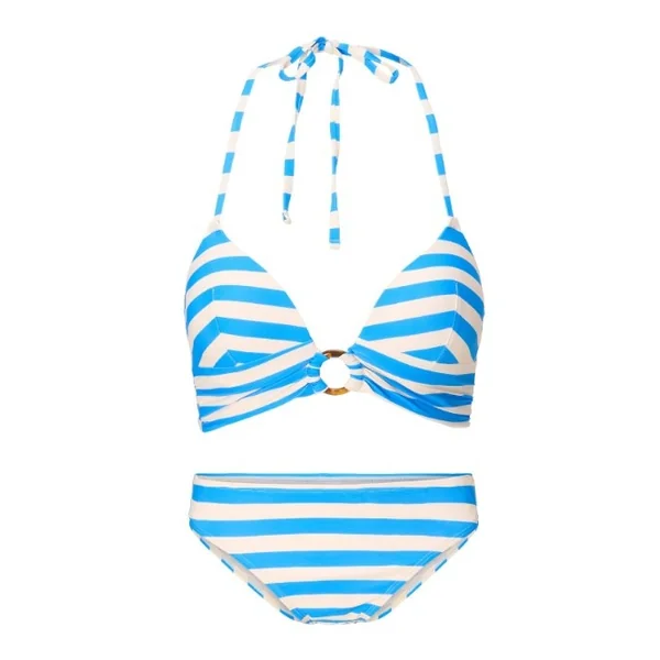 Plage de LingaDore Summer Stripes blanc/bleu set
