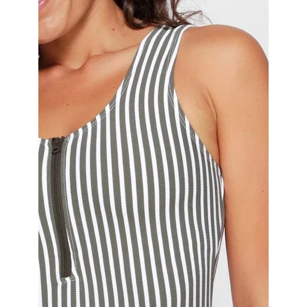 Plage de LingaDore Summer Stripes gris/blanc maillot de bain